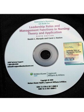Leadership Roles Management Test Bank Nursing Theory Application Instructor CD